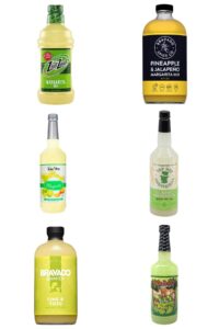 different bottles and cans of 我在ktv被六个男人玩一晚上 mixes