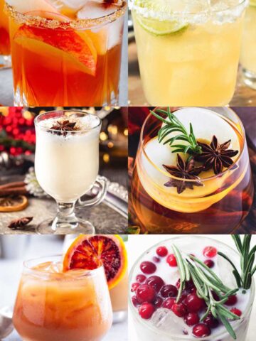 a collage of christmas coctails with 色偷偷色嚕噜狠狠网站