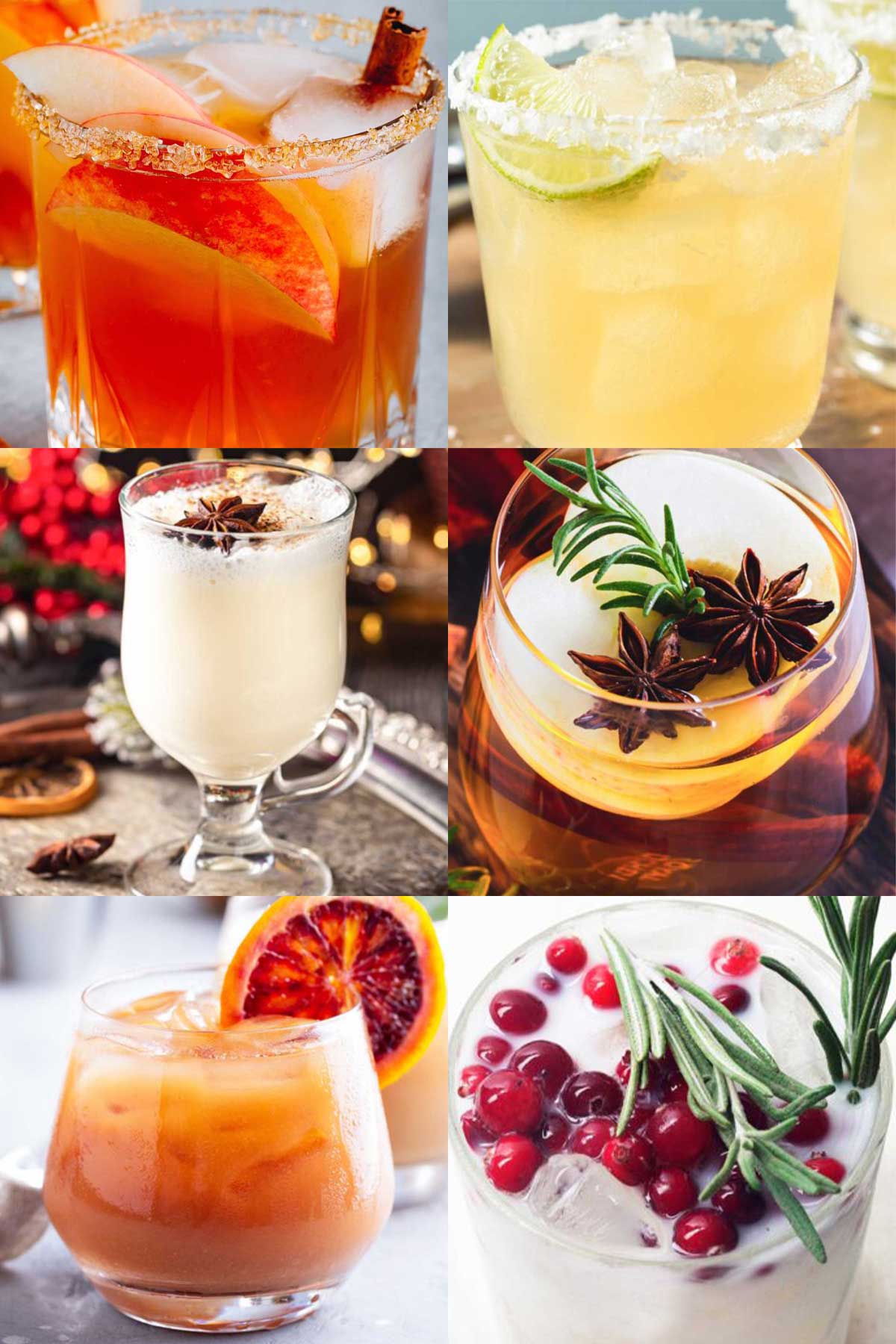 a collage of christmas coctails with 插插无码视频大全不卡网站