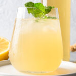 ginger xxnx with mint sprig.