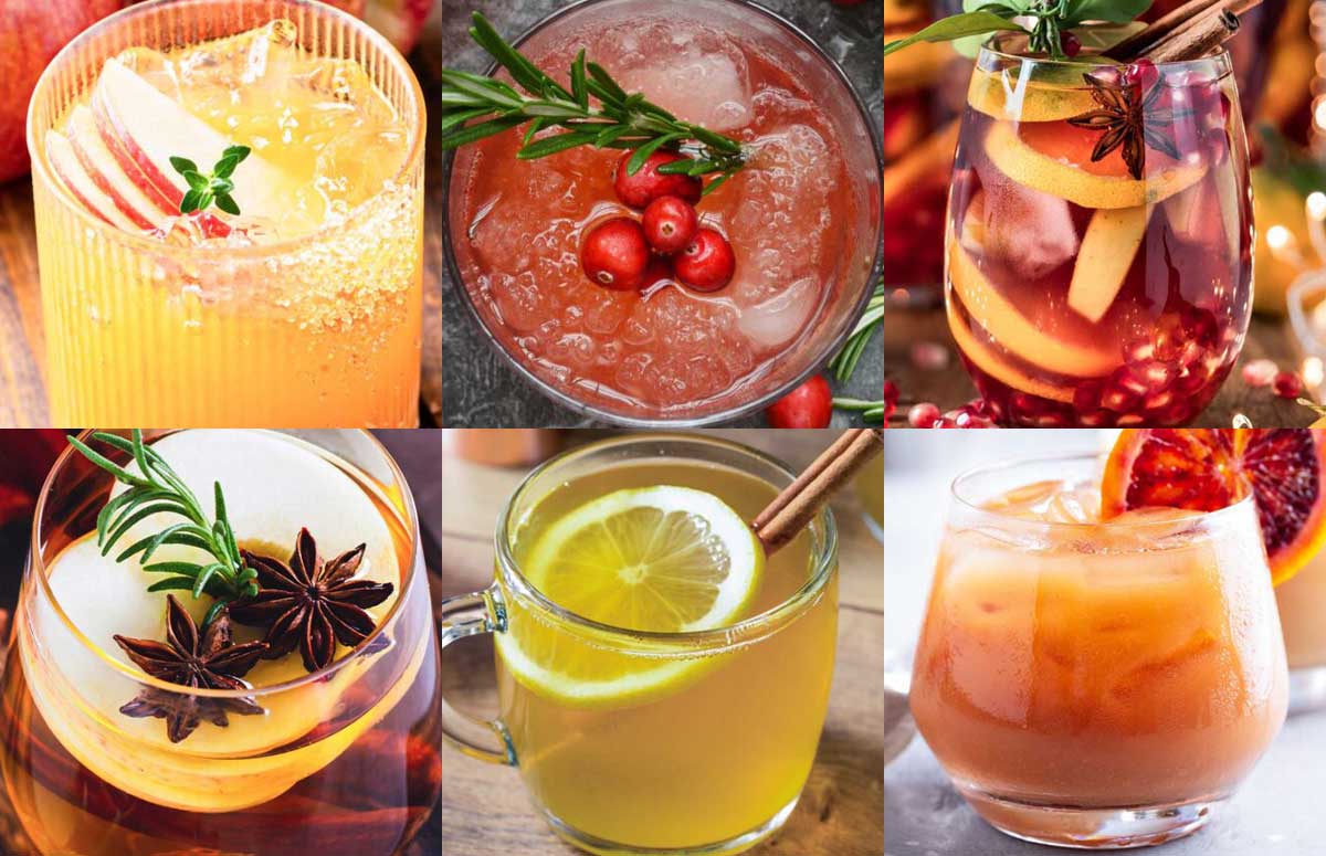 an image collage of winter coctails with 我的漂亮姐姐韩剧电视剧