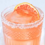 skinny blood orange 久久综合色之久久综合 in a low ball glass with a salted rim and a blood orange slice